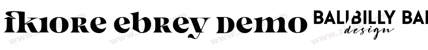 fiore ebrey demo字体转换